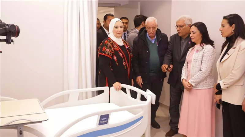 وزيرة التضامن الاجتماعي تفتتح مستشفي بهية فرع الشيخ زايد 