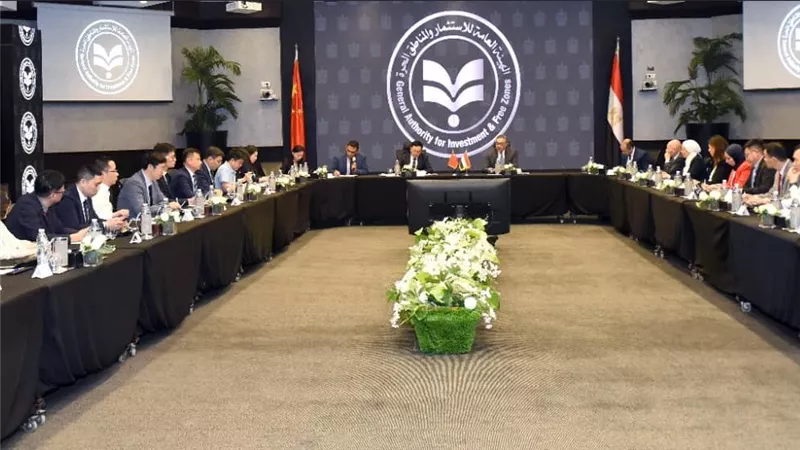 الهيئة العامة للاستثمار والمناطق الحرة تبحث جذب استثمارات صينية جديدة لمدينة العلمين الجديدة