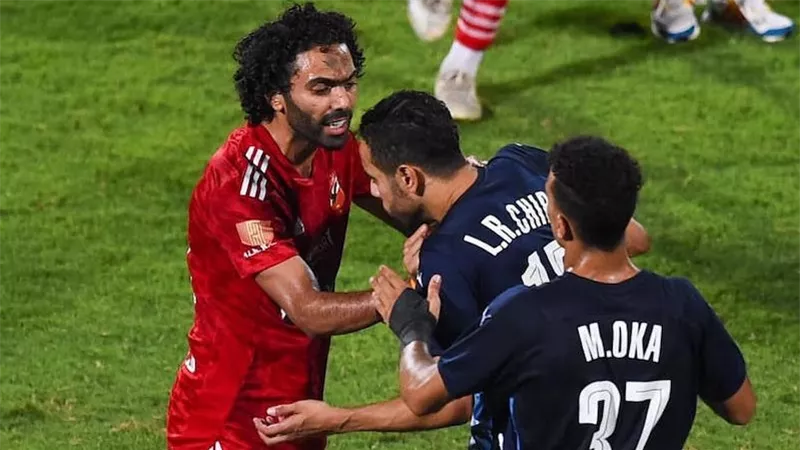 بعد شكوى الأهلي.. انتهاء جلسة استماع الشيبى لسماع أقواله ضد حسين الشحات
