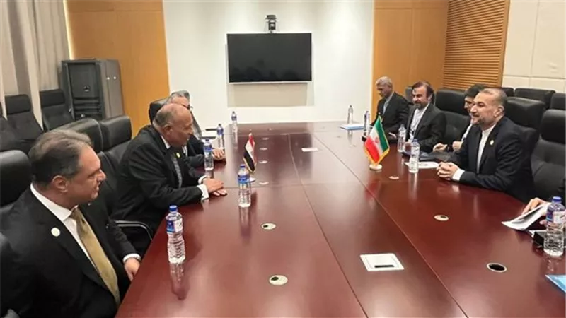 وزير الخارجية يبحث مع نظيره الإيرانى جهود مصر للتوصل لوقف إطلاق نار فى غزة