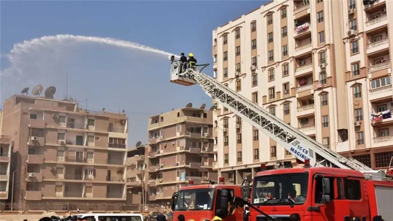 الحماية المدنية تسيطر على حريق في أحد الأبراج السكنية بالمهندسين