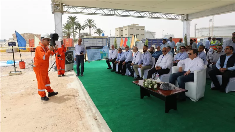 مناورة بحرية بترولية بالعلمين  بالتزامن مع حفر أول بئر بالمياه العميقة غرب المتوسط 