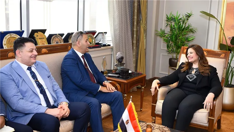 وزيرة الهجرة تستقبل اثنين من المستثمرين المصريين بالولايات المتحدة الأمريكية وتستمع إلى مقترحاتهم الاستثمارية 