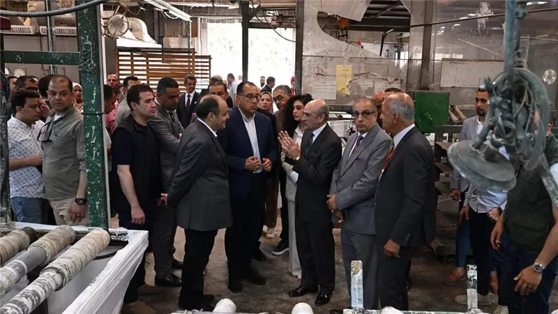 رئيس الوزراء يتفقد مصانع شركة 