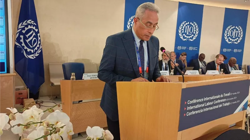 وزير العمل يلقي كلمة مصر أمام مؤتمر العمل الدولي بجنيف 
