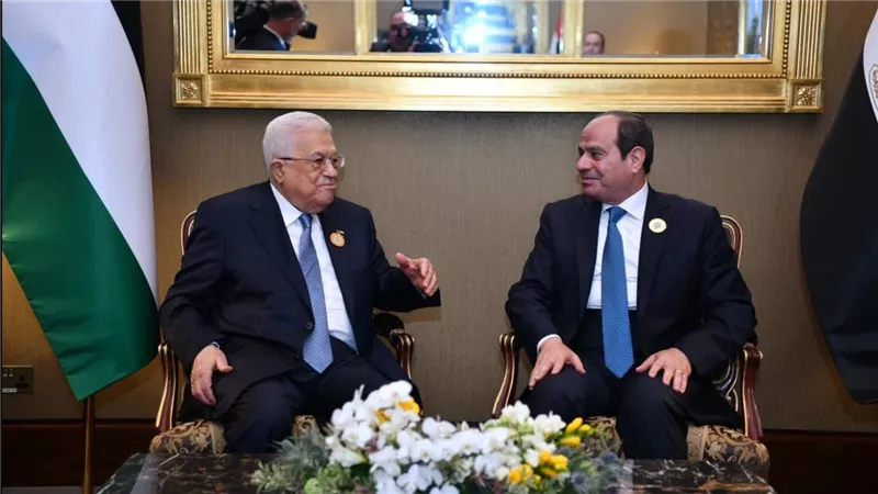 الرئيس السيسى يلتقى أبو مازن ويؤكد موقف مصر الراسخ الداعم للقضية الفلسطينية
