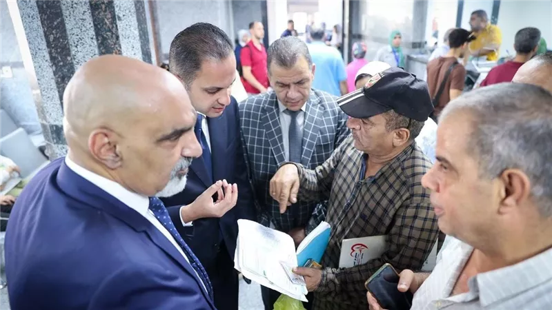 نائب وزير الصحة يتفقد عيادة ناصر الشاملة التابعة للهيئة العامة للتأمين الصحي بمحافظة القاهرة