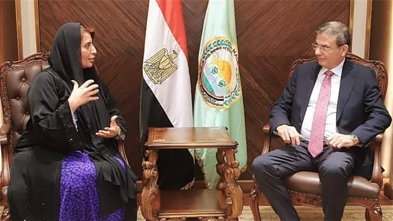 وزير الزراعة يبحث مع سفيرة الإمارات بالقاهرة تعزيز التعاون في مجال الاستثمار الزراعي 