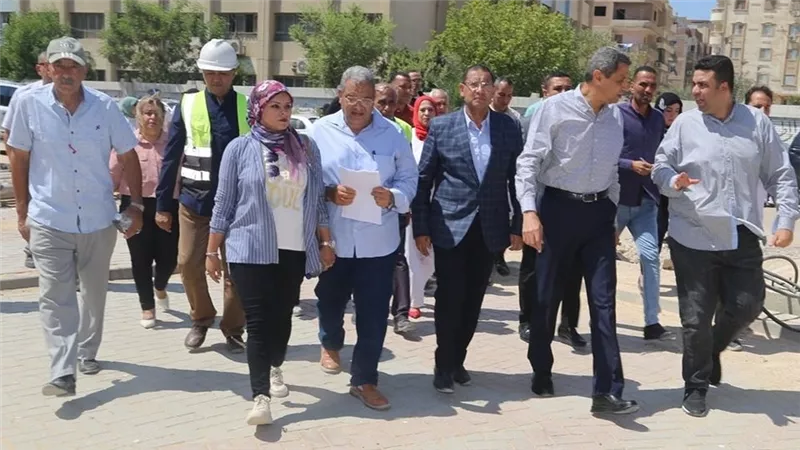 محافظ السويس يتفقد تطويرمساكن النبي موسي ومنطقة الأنصاري