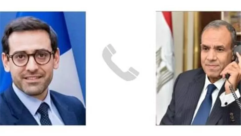 وزير الخارجية والهجرة وشئون المصريين بالخارج يتلقى اتصالاً هاتفياً من وزير خارجية فرنسا