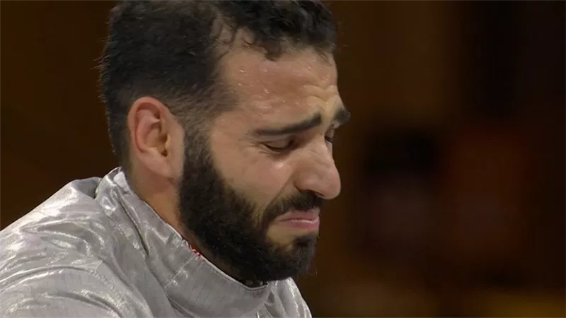 أولمبياد باريس.. بكاء زياد السيسي بعد خسارة الميدالية البرونزية أمام بطل إيطاليا