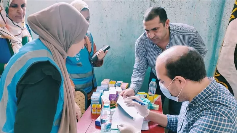 الكيلو٤٦ بجناين السويس يشهد قافلة طبية مجانية لحياة كريمة