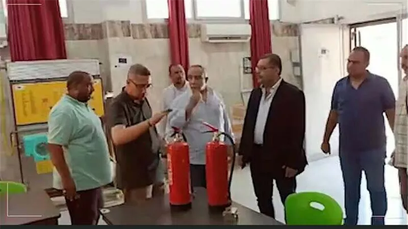 وفد وزاري يراجع عوامل الأمن والسلامة بمدارس السويس قبل بدء العام الدراسي
