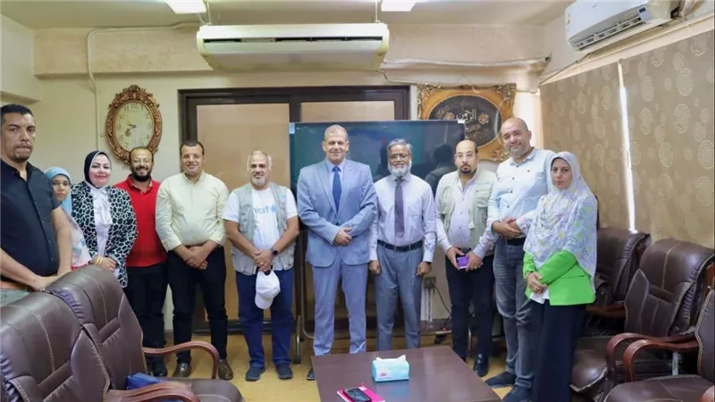 رئيس مياه الفيوم يستقبل نائب سفير اليونيسف بالقاهرة 