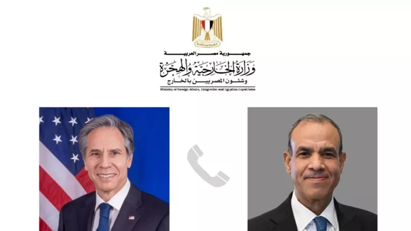 وزير الخارجية والهجرة يتلقى اتصالاً هاتفياً من وزير الخارجية الأمريكي