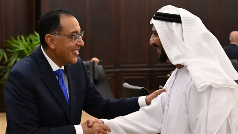 رئيس الوزراء ووزير الصناعة الإماراتى يتفقان على سرعة تفعيل مشروعات مشتركة