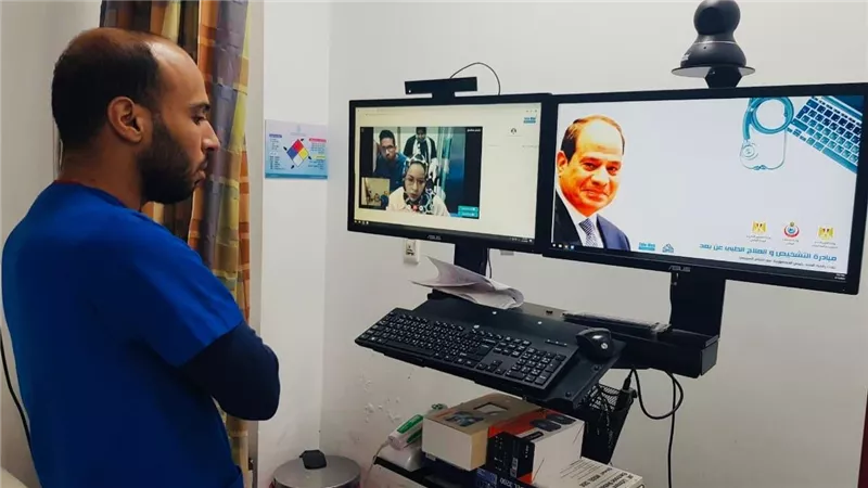  الرعاية الصحية تبرز محاور التحول الرقمي والطب الاتصالي بمحافظات التأمين الصحي الشامل 