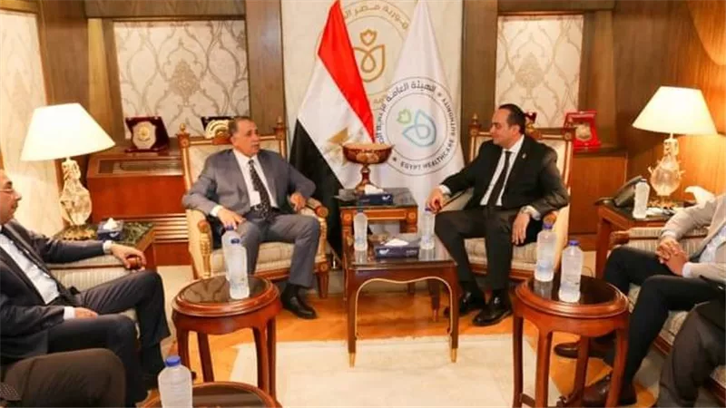 رئيس هيئة الرعاية الصحية يلتقي نقيب المحامين ورئيس اتحاد المحامين العرب لبحث سبل التعاون 
