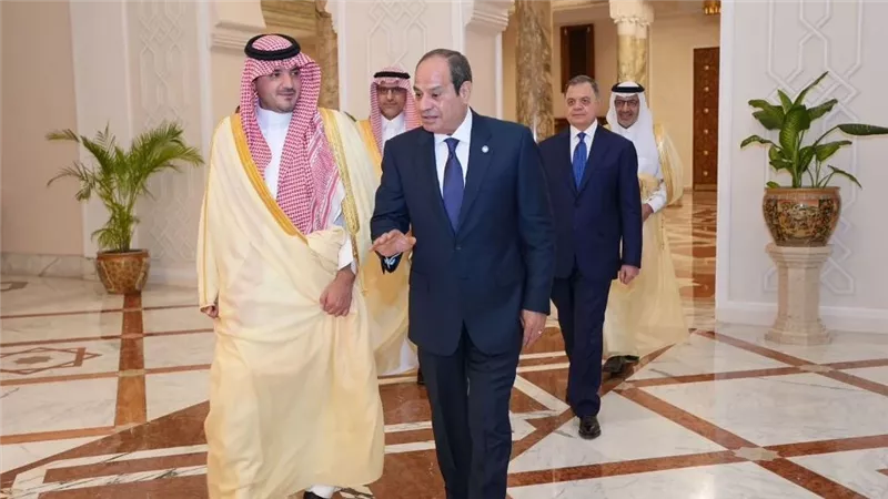 الرئيس السيسي يستقبل وزير الداخلية السعودي