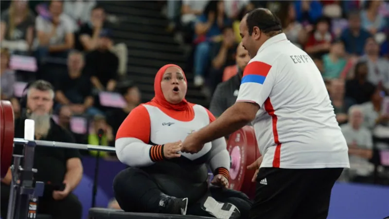 نادية فكري تفوز بالميدالية البرونزية لرفع الأثقال فى بارالمبياد باريس