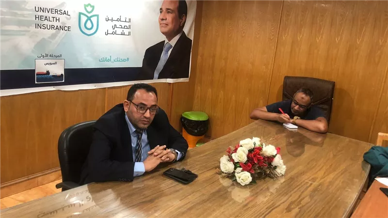 أول أجتماع لوكيل وزارة الصحة الجديد بالسويس بمديري المستشفيات