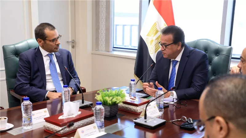 وزير الصحة يستقبل رئيس اتحاد المستشفيات العربية لمناقشة سبل التعاون المشترك لدعم القطاع الصحي