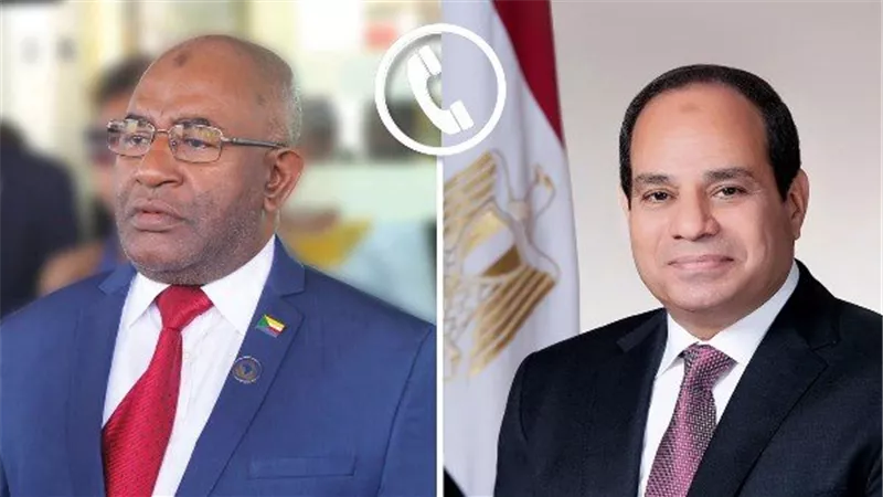 الرئيس السيسى يطمئن على رئيس جزر القمر ويدين المحاولة الآثمة لاغتيال 