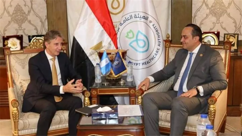 رئيس هيئة الرعاية الصحية يبحث مع ممثل برنامج الأمم المتحدة الإنمائي UNDP ملفات التعاون المشترك