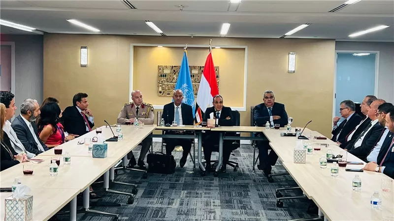 وزير الخارجية يلتقي بالمصريين العاملين بمقر الأمم المتحدة في نيويورك