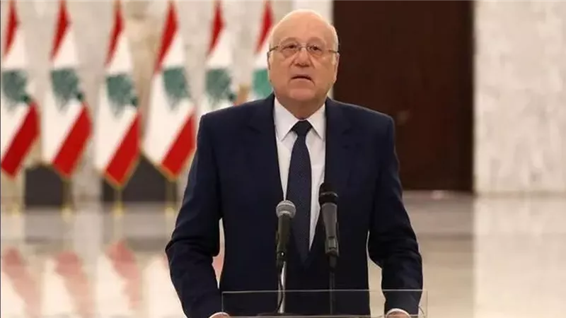 نجيب ميقاتى يتعهد بتطبيق نداء وقف إطلاق النار فورا فى لبنان