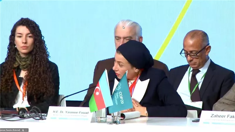 وزيرة البيئة تشارك في الجلسة الوزارية رفيعة المستوى حول الهدف الجمعي الكمي الجديد لتمويل المناخ