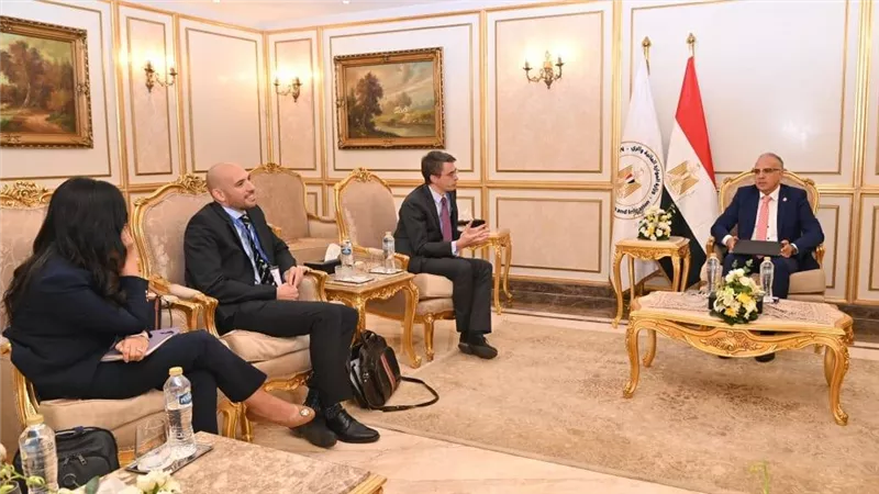 سويلم يلتقى مدير مكتب البنك الدولي فى مصر وعدد من مسئولي البنك الدولى
