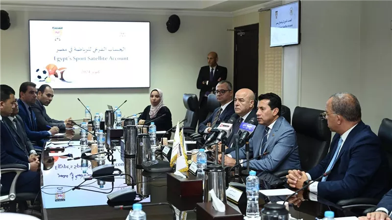 وزير الشباب والرياضة يشهد وقائع المؤتمر الصحفي لإطلاق الحساب الفرعي للرياضة في مصر