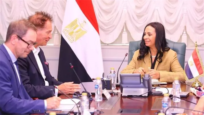 وزيرة التضامن تجتمع بوفد من وزارة التعاون الاقتصادي والتنمية الألمانية والوكالة الألمانية للتعاون الدولي