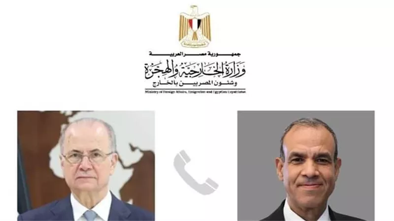 وزير الخارجية والهجرة يجري اتصالاً مع رئيس الوزراء وزير الخارجية الفلسطيني