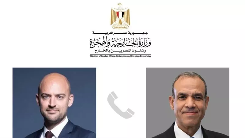 وزير الخارجية والهجرة يجرى اتصالاً هاتفياً مع وزير خارجية فرنسا