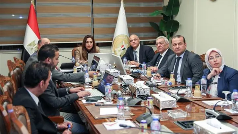 وزيرة التنمية المحلية تبحث مع محافظ القليوبية ومسئولي جهاز تعمير القاهرة الكبرى الموقف التنفيذي لعدد من المشروعات 