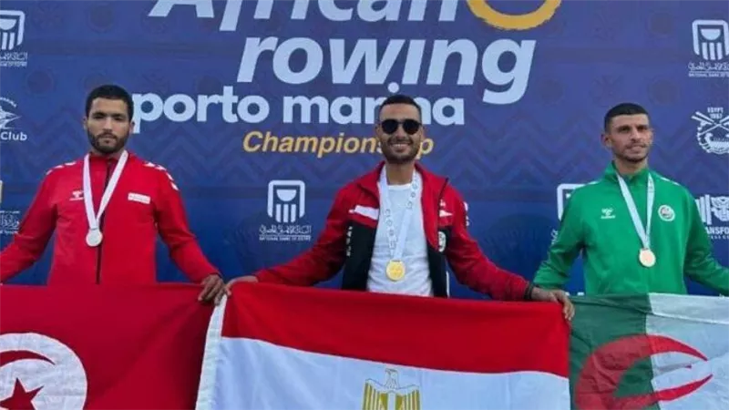 مصر تتوج بلقب بطولة أفريقيا للتجديف