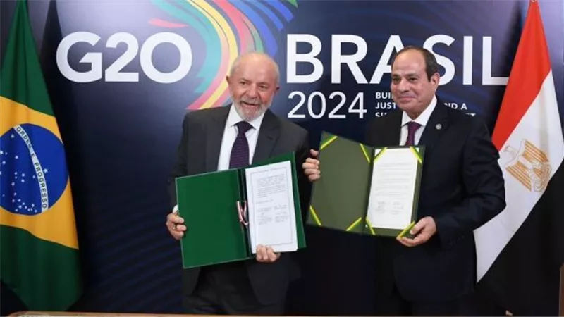 ترفيع العلاقات بين مصر والبرازيل إلى مستوى الشراكة الاستراتيجية