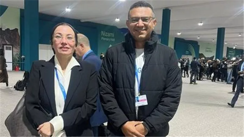 وزيرة البيئة تلتقى المغامر المصري على عبده بباكو على هامش مشاركتها فى الشق الرئاسى لقمة المناخ Cop29