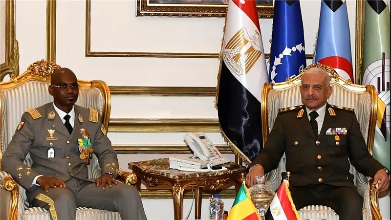 وزير الدفاع والإنتاج الحربى يلتقى وزير الدفاع الوطنى وشئون المحاربين القدامى لجمهورية مالى