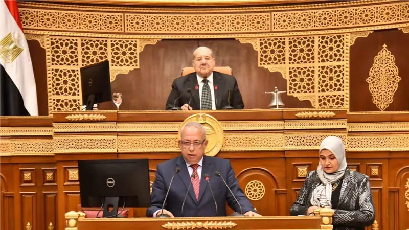  وزير الشئون النيابية يشارك بجلسة مجلس الشيوخ لمناقشة بعض قواعد وإجراءات التصرف في أملاك الدولة الخاصة 