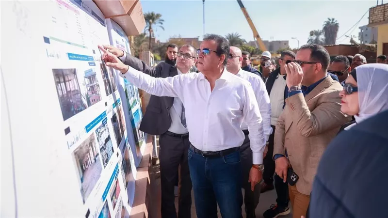 وزير الصحة يتفقد مشروع إنشاء مستشفى ناصر العام بمحافظة بني سويف