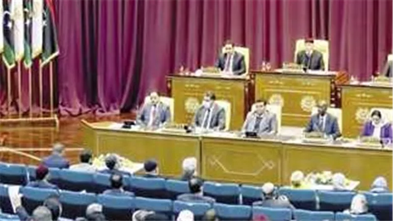 جلسة للبرلمان الليبى فى مدينة درنة بحضور أعضاء بمجلس الدولة