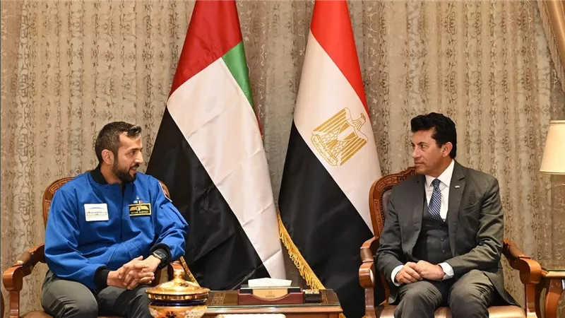 وزير الشباب والرياضة يستقبل وزير الدولة لشئون الشباب الإماراتي لتعزيز التعاون المشترك في مجال الشباب