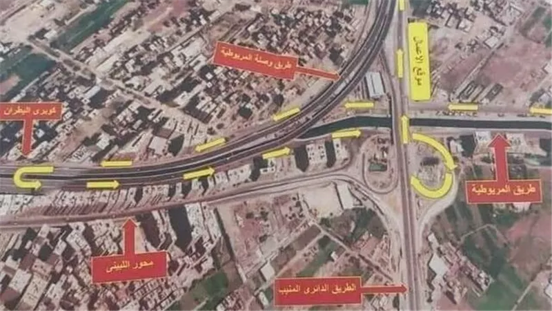 خريطة الطرق المغلقة بالعام الجديد فى أكتوبر والهرم والتجمع والتحويلات المرورية