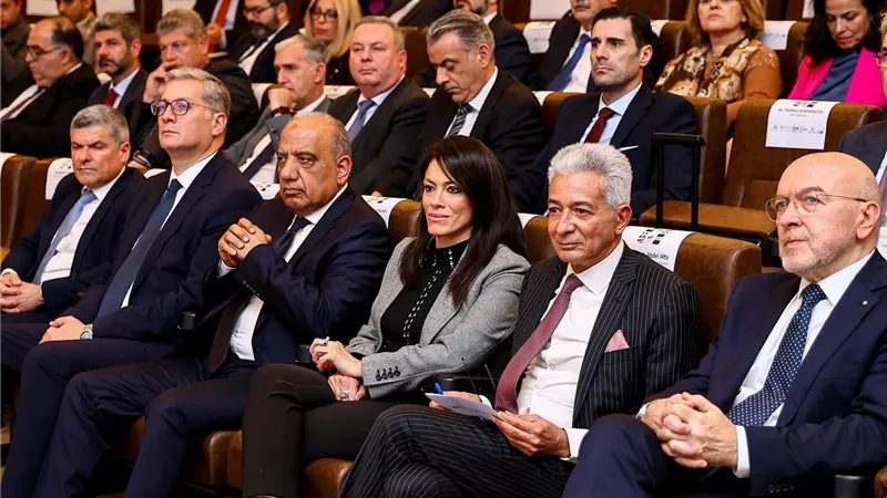 المشاط تلقي الكلمة الرئيسية في الجلسة الافتتاحية لمنتدى الأعمال المصري اليوناني القبرصي