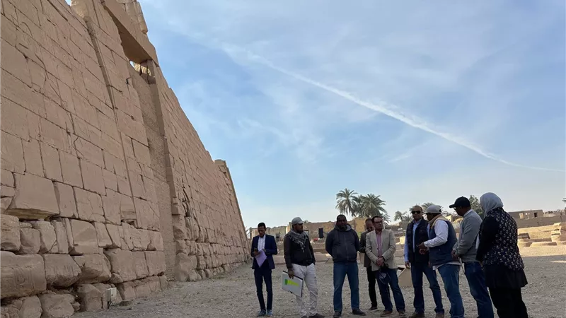 السياحة: بدء مشروع ترميم معبد الرامسيوم بالأقصر