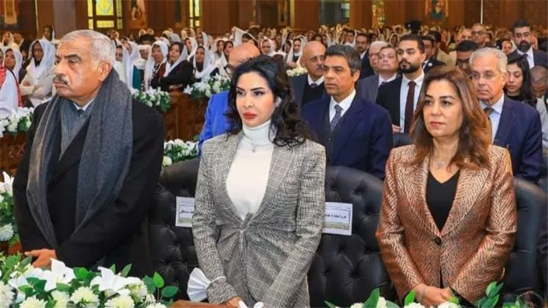 وزيرة التنمية المحلية تشارك في تدشين البابا تواضروس الثاني لكنيسة السيدة العذراء بمدينتي