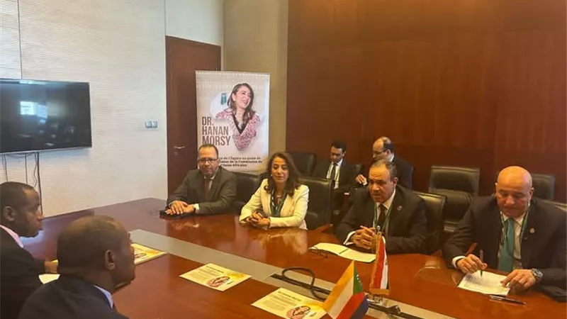 وزير الخارجية والهجرة يلتقي مع نظيره القمري على هامش اجتماعات الاتحاد الافريقي